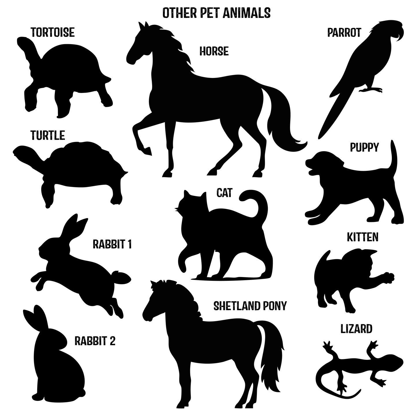 Personalised Pet Silhouette and Name Christmas Decoration
