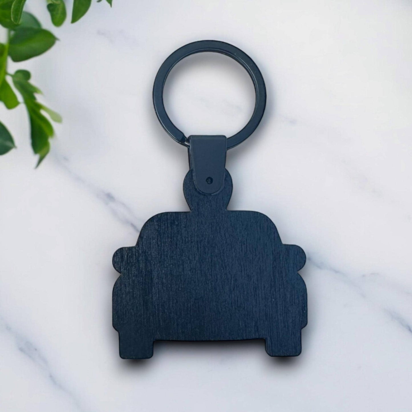 Dad's Taxi Wooden Car Key Ring