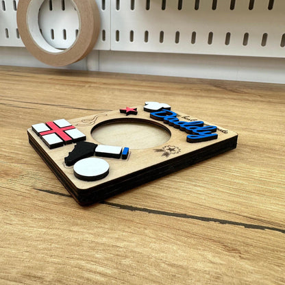 Magnetic Photo Frame Gift for Daddy | England Football Themed