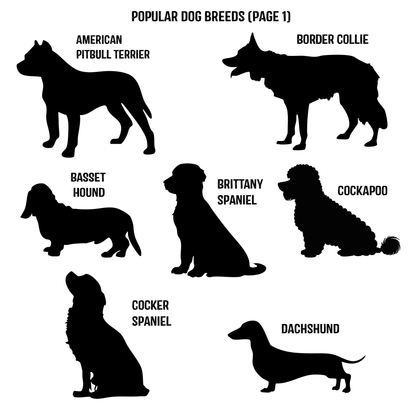 Personalised Pet Silhouette and Name Christmas Decoration